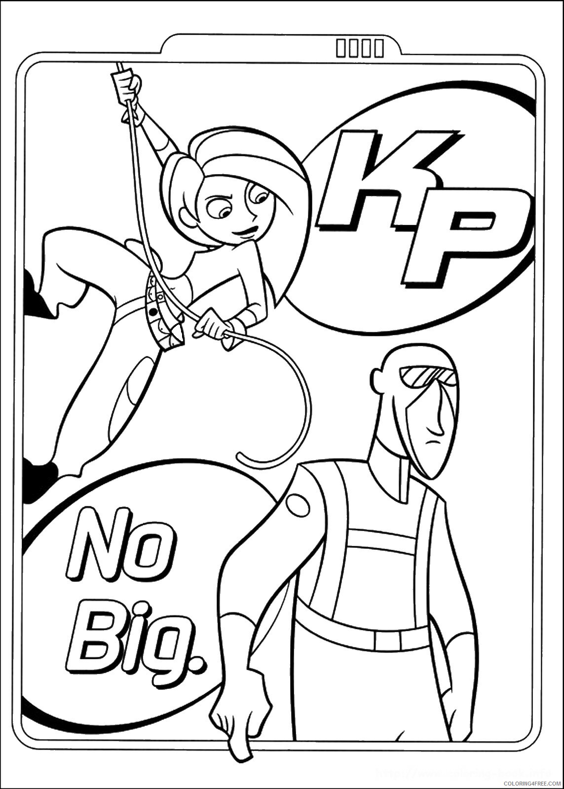 Kim Possible Coloring Pages TV Film kim possible_cl_04 Printable 2020 04239 Coloring4free