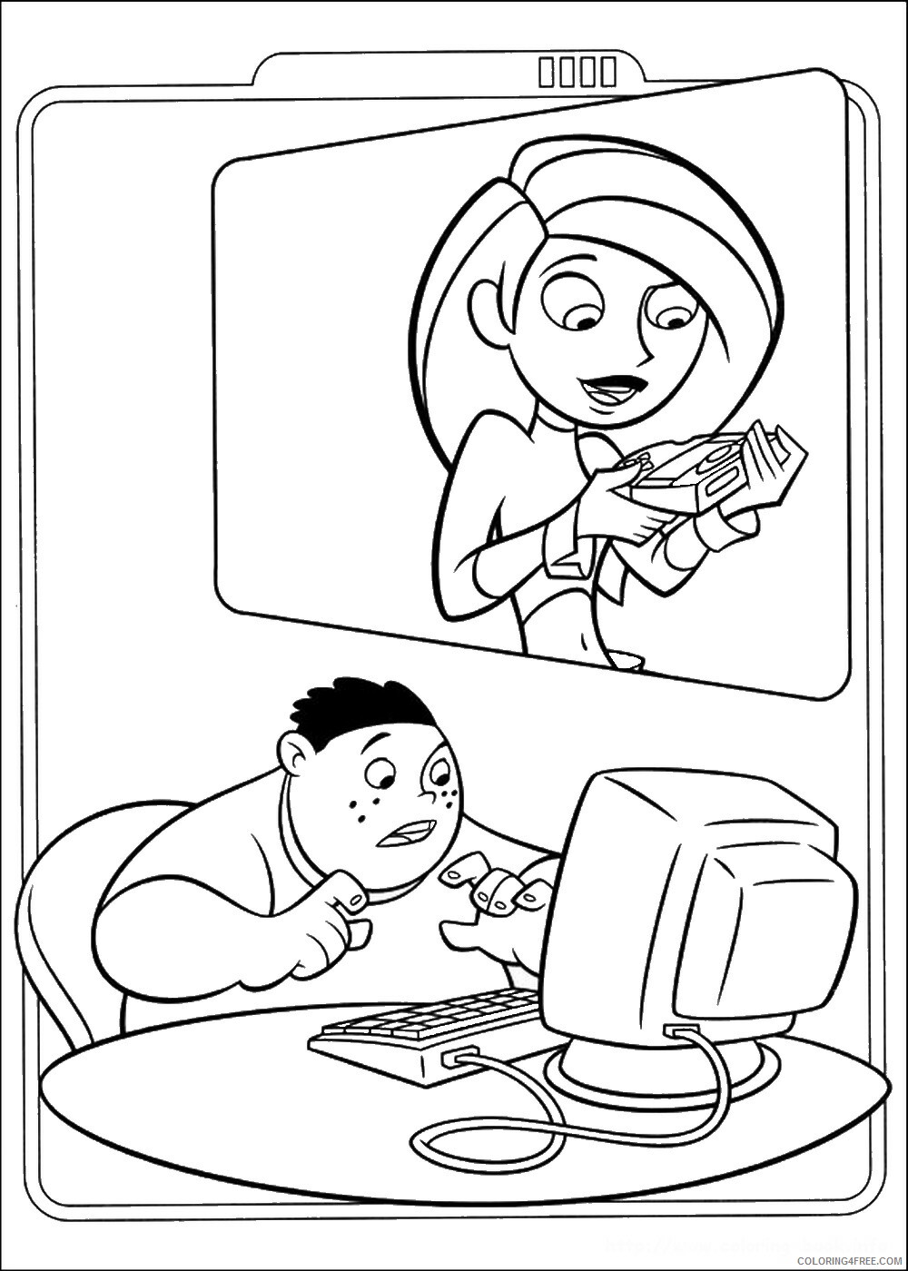 Kim Possible Coloring Pages TV Film kim possible_cl_05 Printable 2020 04240 Coloring4free