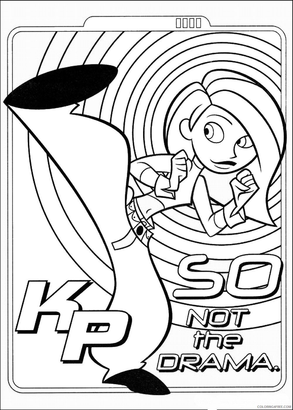 Kim Possible Coloring Pages TV Film kim possible_cl_07 Printable 2020 04242 Coloring4free