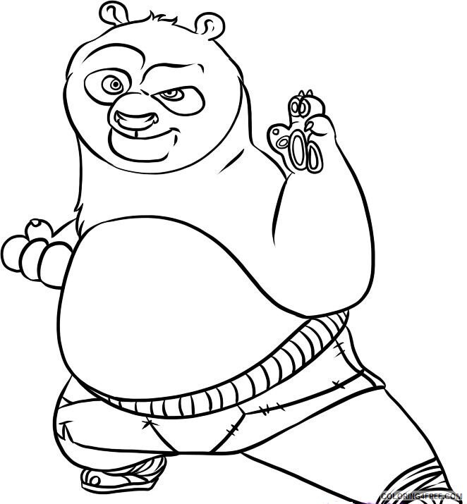Kung Fu Panda Coloring Pages TV Film Kung Fu Panda For Kids Printable 2020 04350 Coloring4free
