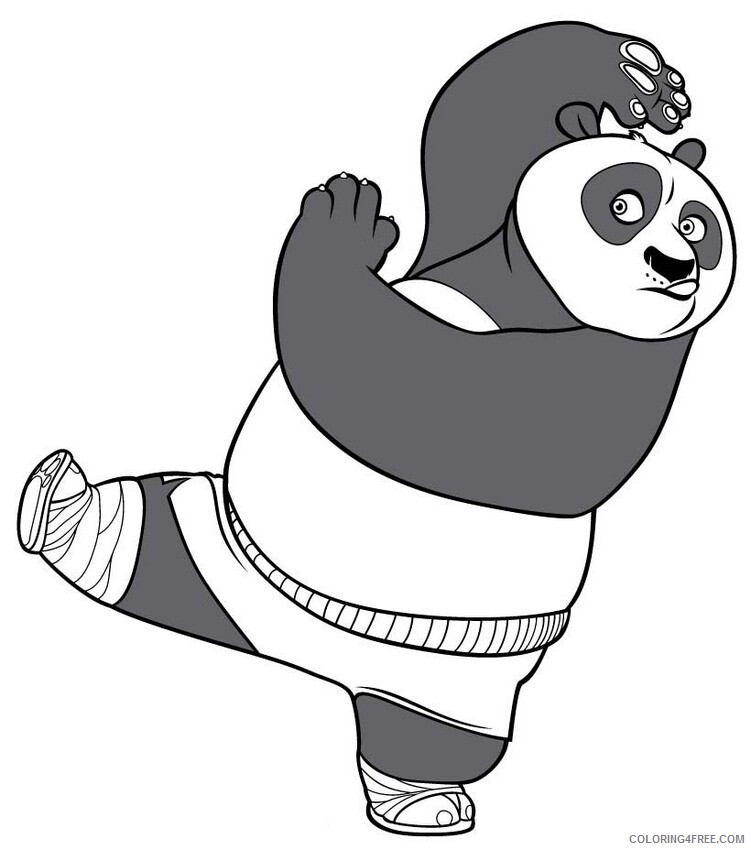 Kung Fu Panda Coloring Pages TV Film Kung Fu Panda Printable 2020 04355 Coloring4free
