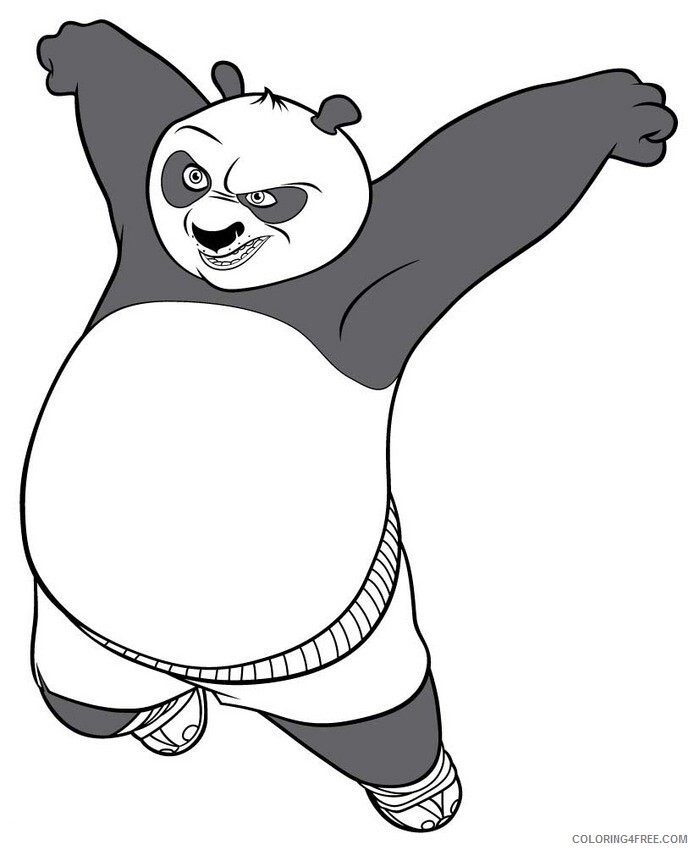 Kung Fu Panda Coloring Pages TV Film Kung Fu Panda Printable 2020 04357 Coloring4free