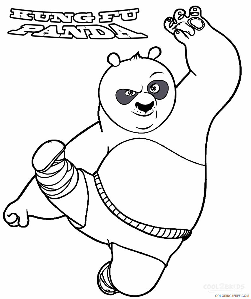 Kung Fu Panda Coloring Pages TV Film Printable Kung Fu Panda Printable 2020 04358 Coloring4free