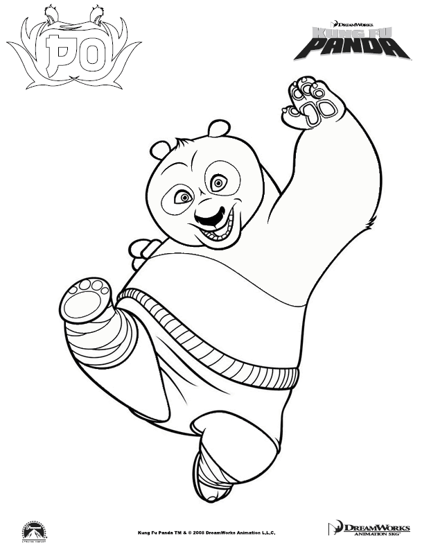 Kung Fu Panda Coloring Pages TV Film kung_fu_panda12 Printable 2020 04275 Coloring4free