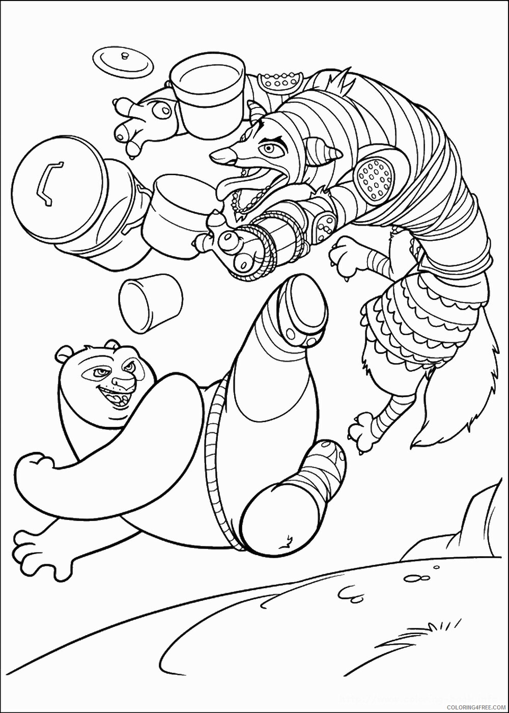 Kung Fu Panda Coloring Pages TV Film kung_fu_panda19 Printable 2020 04282 Coloring4free