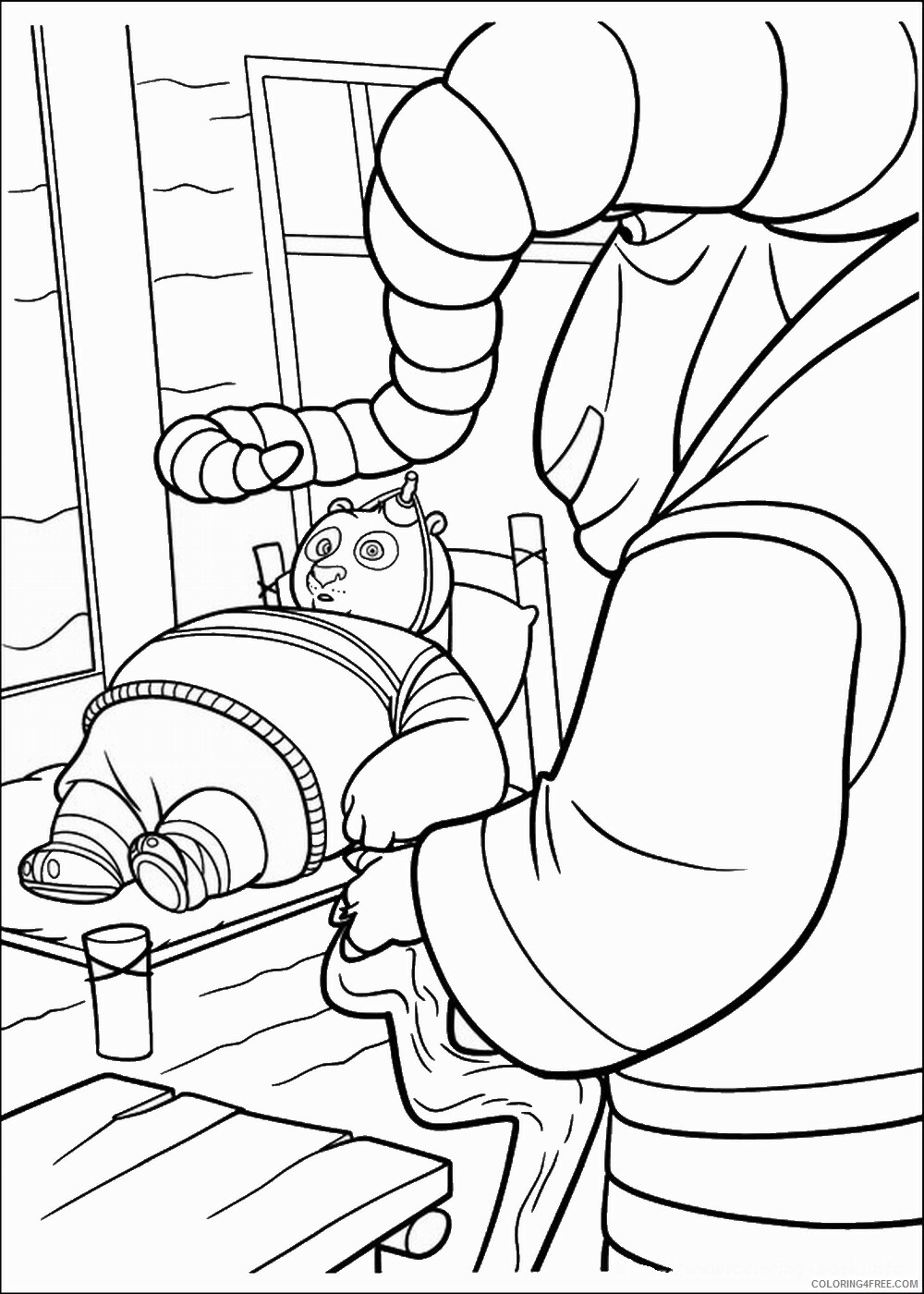 Kung Fu Panda Coloring Pages TV Film kung_fu_panda30 Printable 2020 04295 Coloring4free