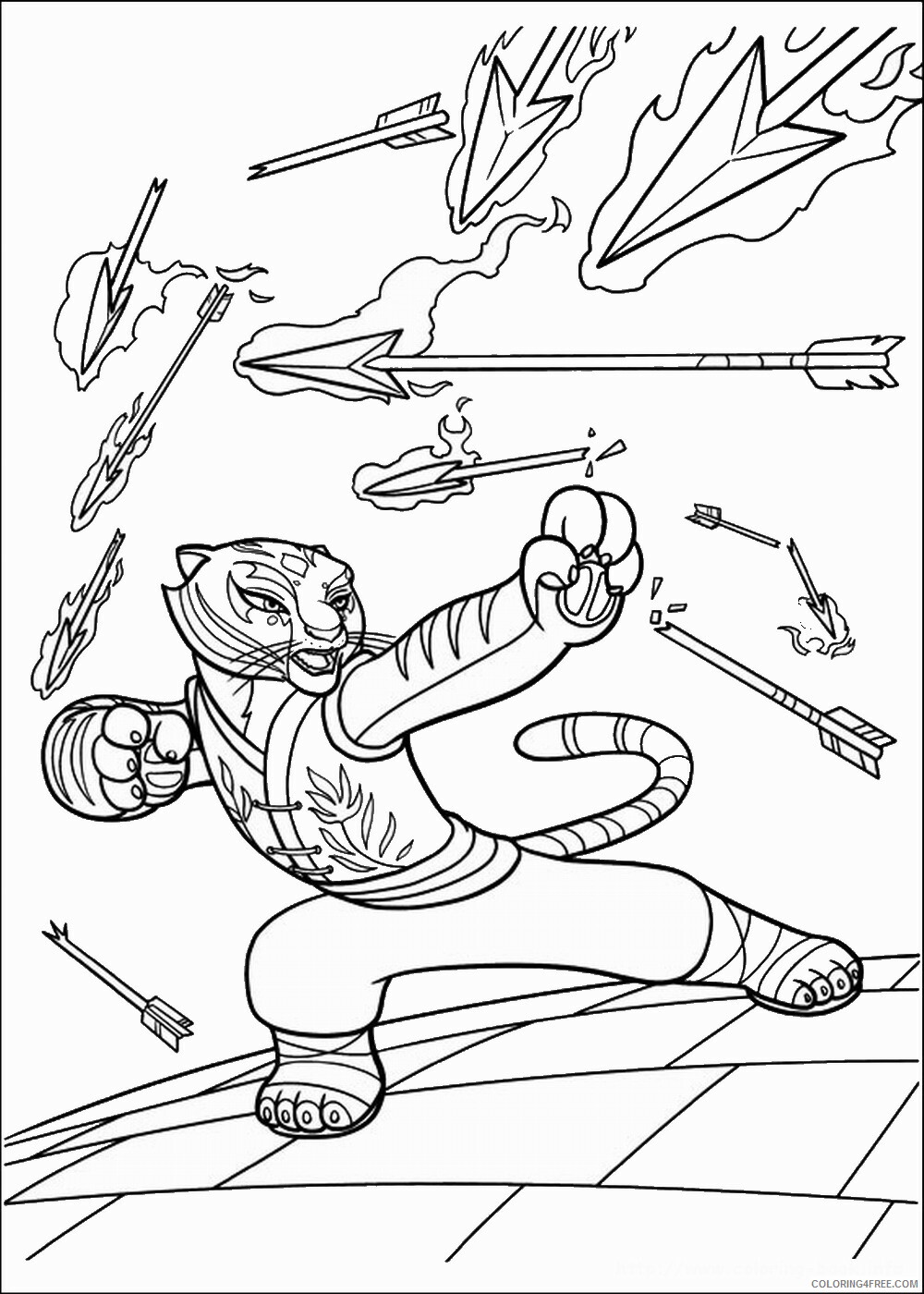 Kung Fu Panda Coloring Pages TV Film kung_fu_panda40 Printable 2020 04306 Coloring4free