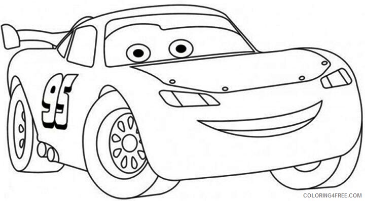 Lightning McQueen Coloring Pages TV Film free for kids Printable 2020 04417 Coloring4free