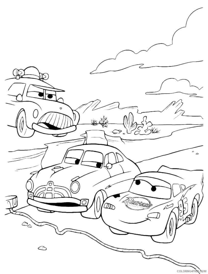 Lightning McQueen Coloring Pages TV Film free sheets Printable 2020 04418 Coloring4free