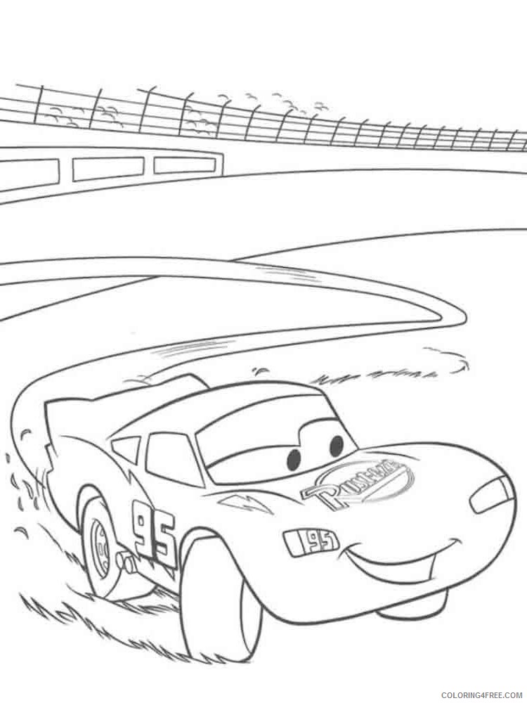 Lightning McQueen Coloring Pages TV Film lightning mcqueen 1 Printable 2020 04424 Coloring4free