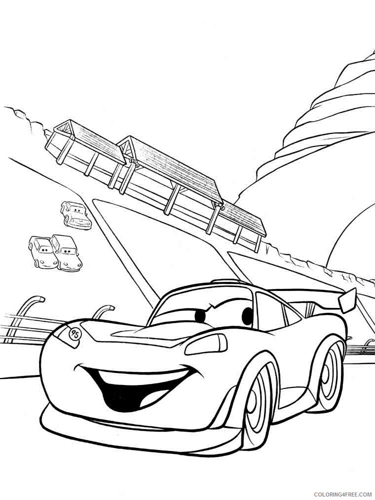 Lightning McQueen Coloring Pages TV Film lightning mcqueen 6 Printable 2020 04430 Coloring4free