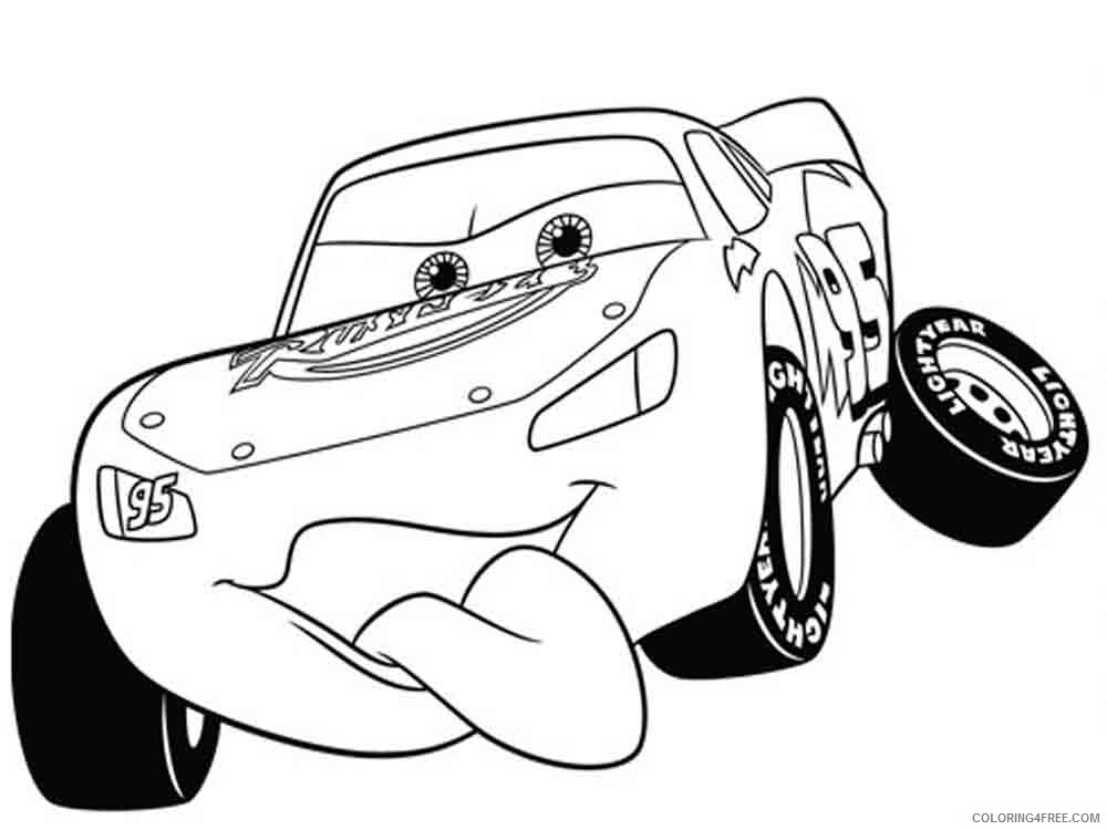 Lightning McQueen Coloring Pages TV Film lightning mcqueen Printable 2020 04426 Coloring4free