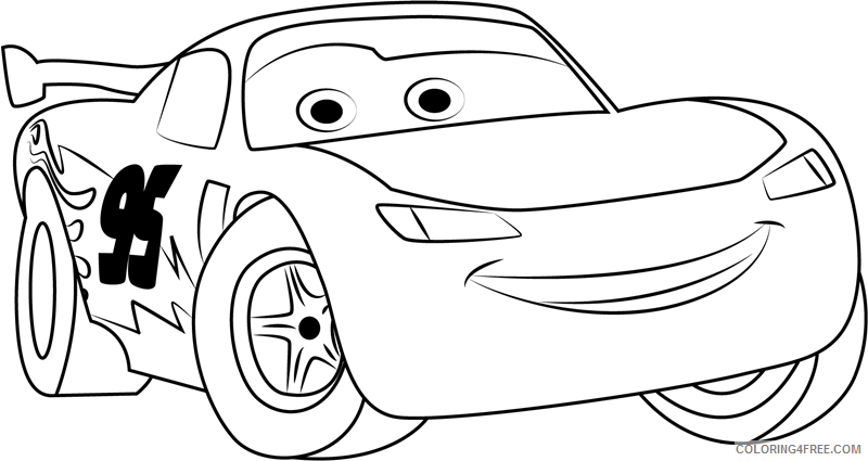 Lightning McQueen Coloring Pages TV Film lightning mcquenn Printable 2020 04406 Coloring4free