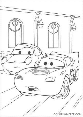 Lightning McQueen Coloring Pages TV Film mcqueen running Printable 2020 04410 Coloring4free