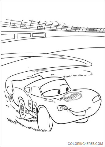 Lightning McQueen Coloring Pages TV Film running fast Printable 2020 04407 Coloring4free