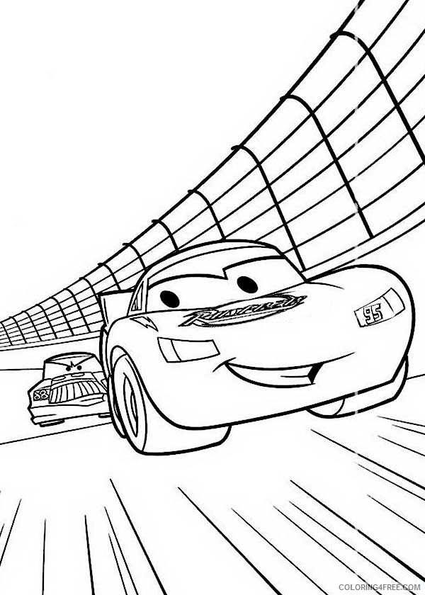 Lightning McQueen Coloring Pages TV Film sheets 1 Printable 2020 04438 Coloring4free