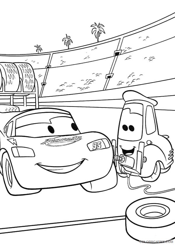 Lightning McQueen Coloring Pages TV Film sheets Printable 2020 04437 Coloring4free