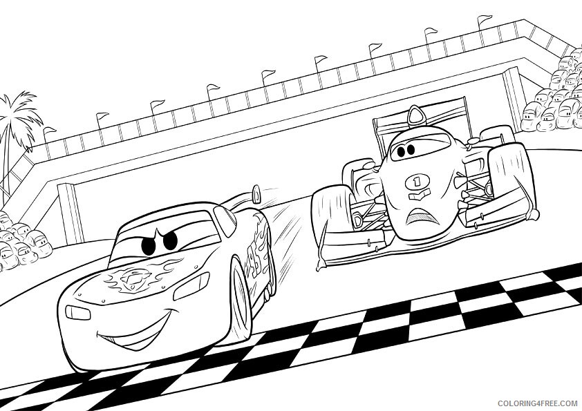 Lightning McQueen Coloring Pages TV Film to print and Printable 2020 04436 Coloring4free