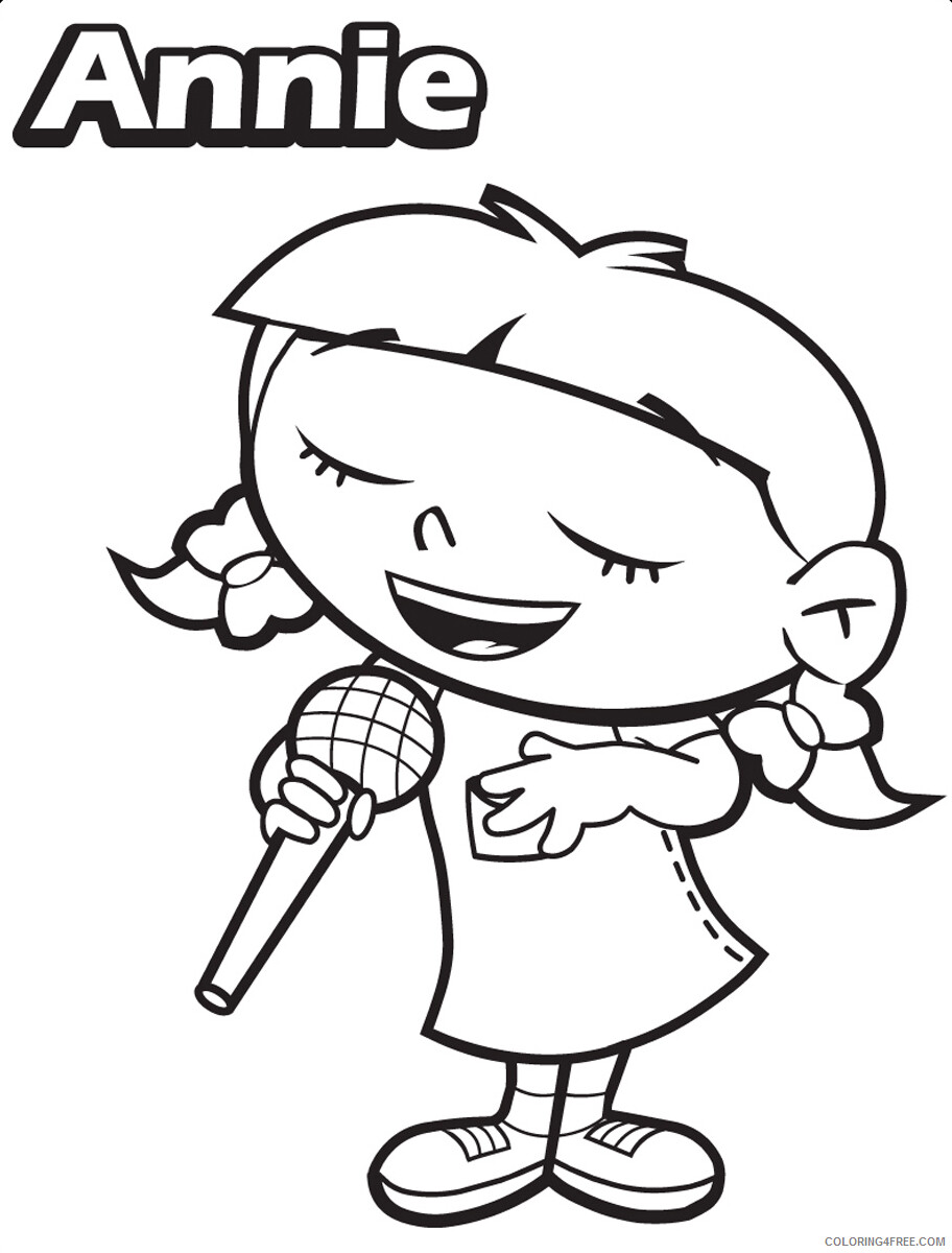 Little Einsteins Coloring Pages TV Film Annie Singing Printable 2020 04534 Coloring4free