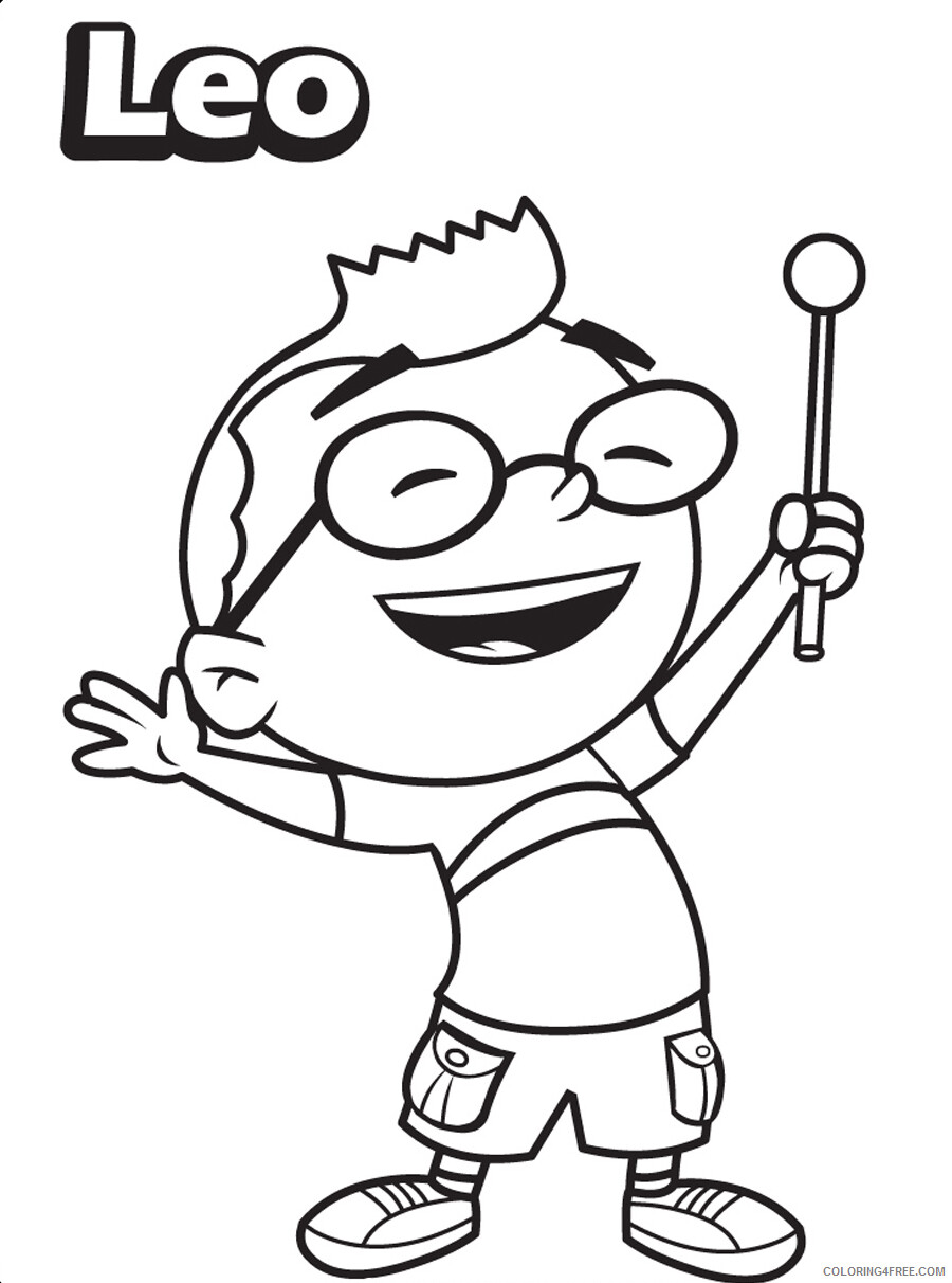 Little Einsteins Coloring Pages TV Film Happy Leo Printable 2020 04539 Coloring4free