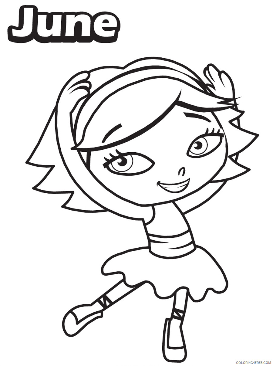 Little Einsteins Coloring Pages TV Film June Dancing Printable 2020 04541 Coloring4free