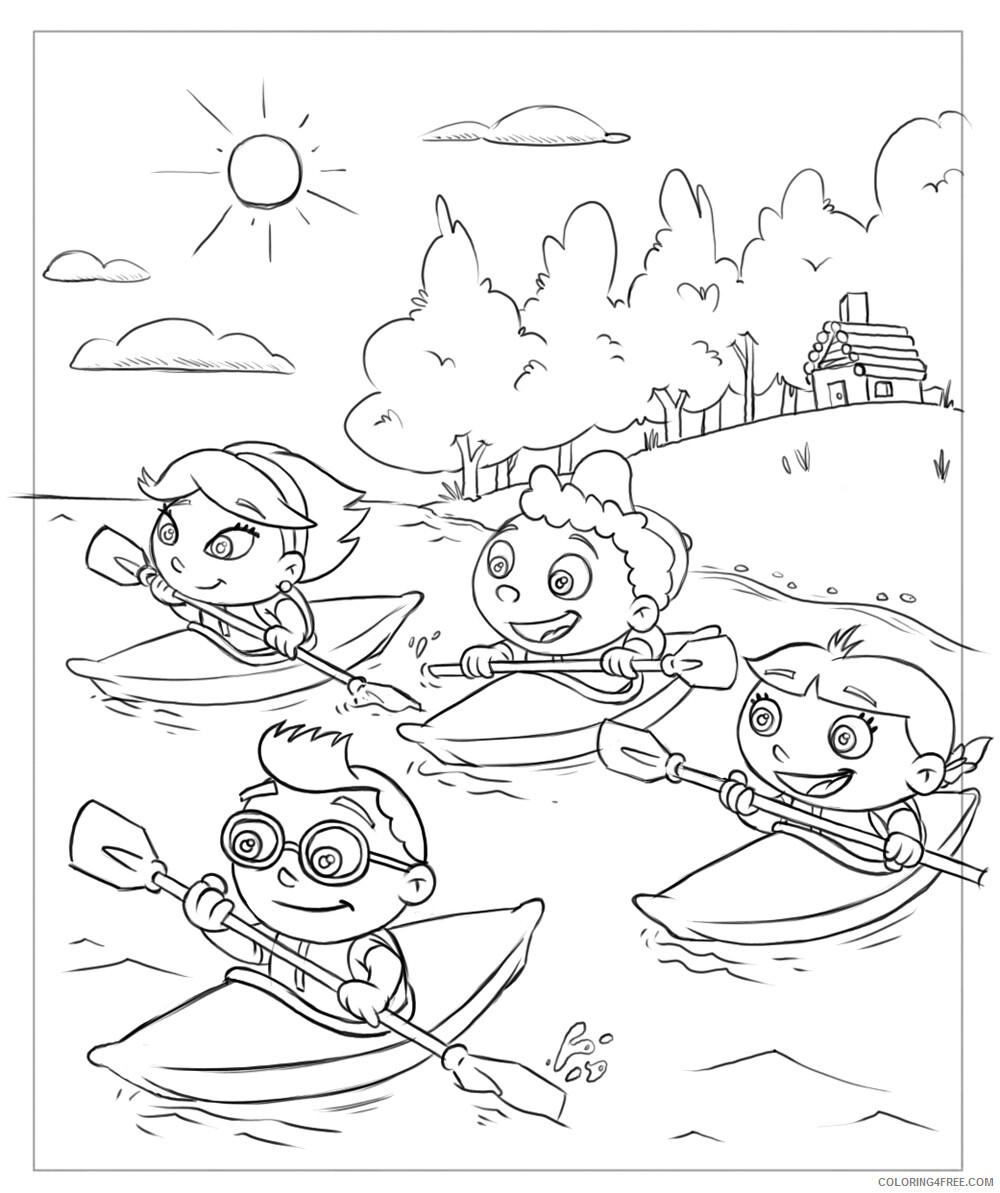 Little Einsteins Coloring Pages TV Film Kayaking Printable 2020 04542 Coloring4free