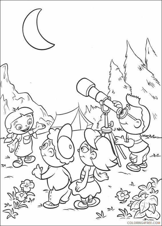 Little Einsteins Coloring Pages TV Film Telescope Printable 2020 04550 Coloring4free