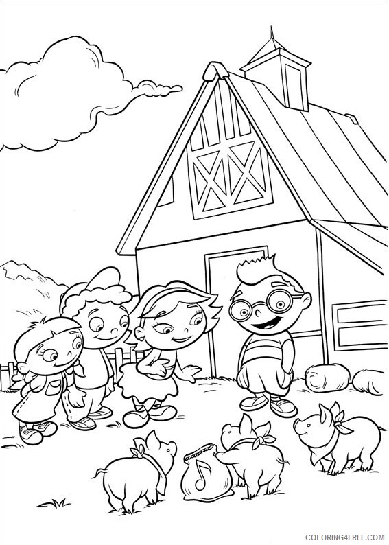 Little Einsteins Coloring Pages TV Film with pigs a4 Printable 2020 04443 Coloring4free