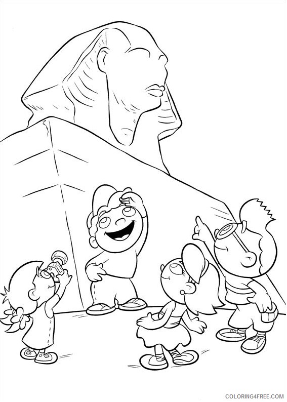 Little Einsteins Coloring Pages TV Film with sphinx a4 Printable 2020 04445 Coloring4free