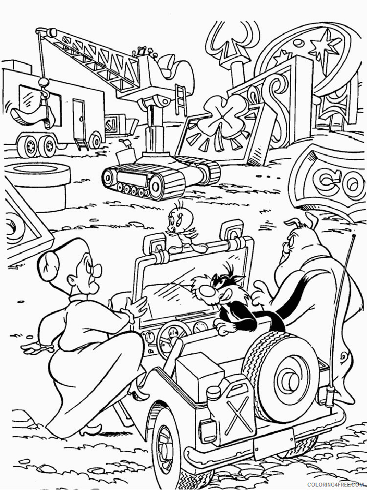 Looney Tunes Characters Coloring Pages TV Film Characters 4 Printable 2020 04630 Coloring4free