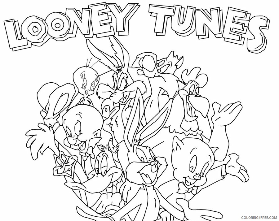 Looney Tunes Coloring Pages TV Film Looney Tunes Free Printable 2020 04603 Coloring4free