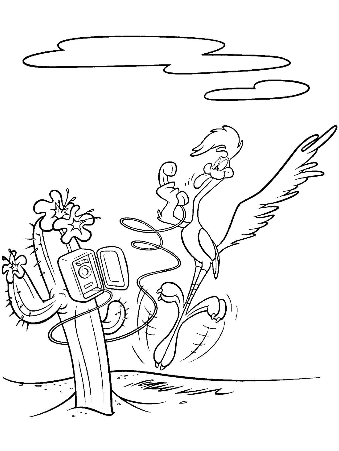 Looney Tunes Coloring Pages TV Film Road Runner Printable 2020 04609 Coloring4free