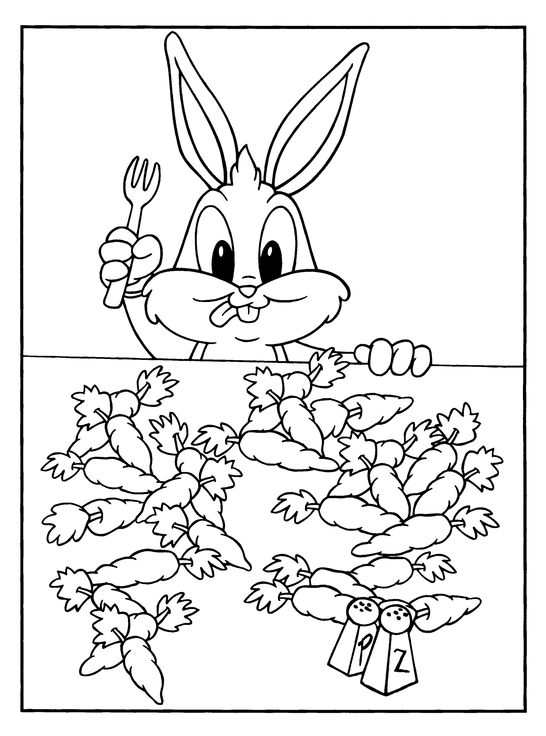 Looney Tunes Coloring Pages TV Film looney tunes 1 Printable 2020 04575 Coloring4free