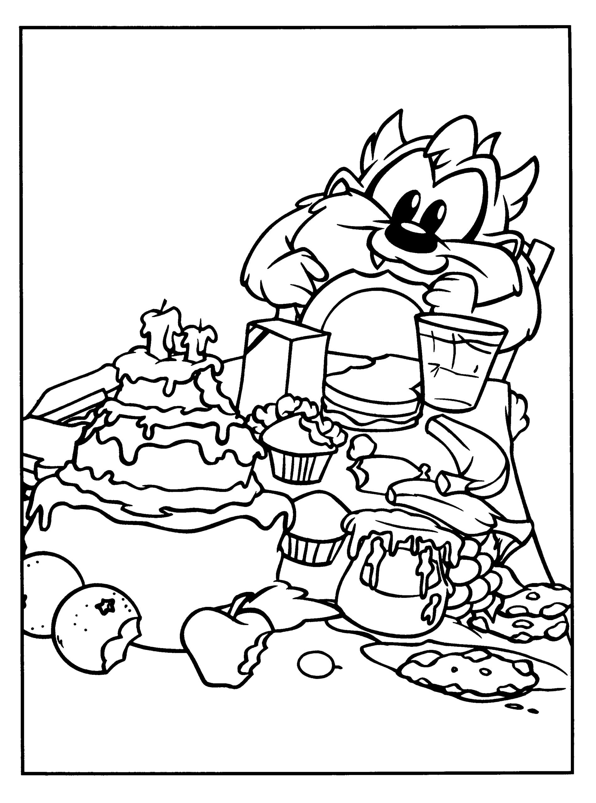 Looney Tunes Coloring Pages TV Film looney tunes 3 Printable 2020 04592 Coloring4free