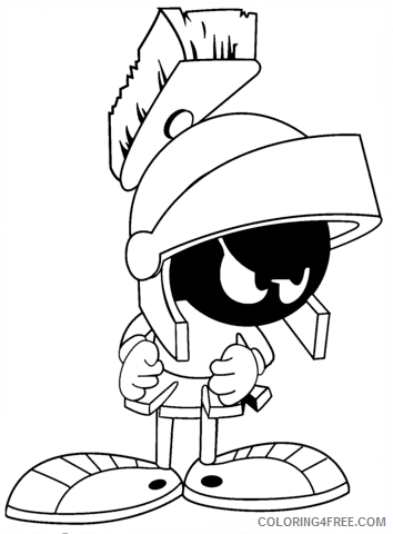 Looney Tunes Coloring Pages TV Film marvin the martian Printable 2020 04563 Coloring4free