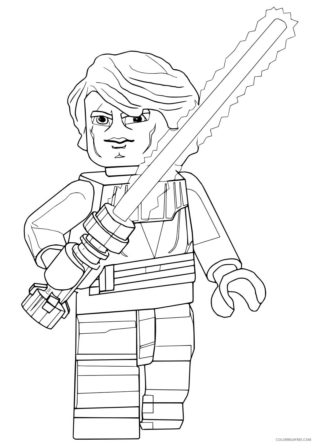 Luke Skywalker Coloring Pages TV Film Lego Printable 2020 04636 Coloring4free