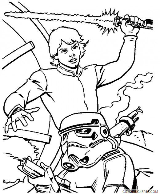 Luke Skywalker Coloring Pages TV Film Storm Trooper Printable 2020 04637 Coloring4free