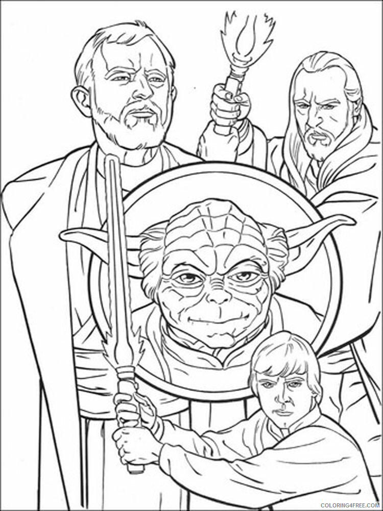 Luke Skywalker Coloring Pages TV Film for boys 10 Printable 2020 04639 Coloring4free