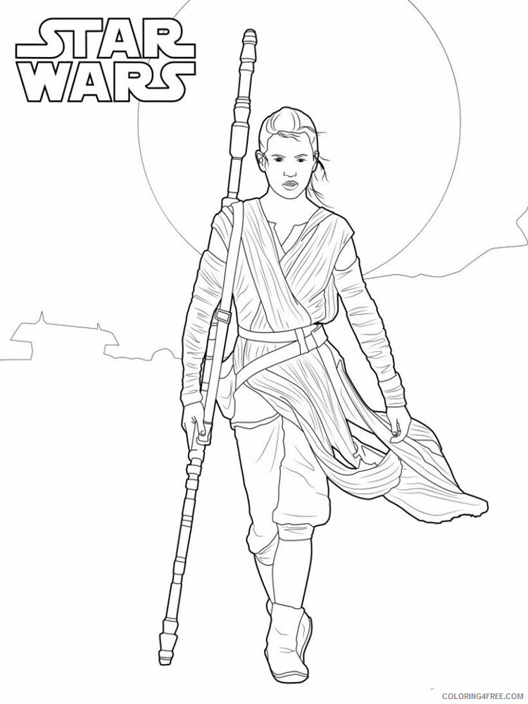 Luke Skywalker Coloring Pages TV Film for boys 12 Printable 2020 04640 Coloring4free