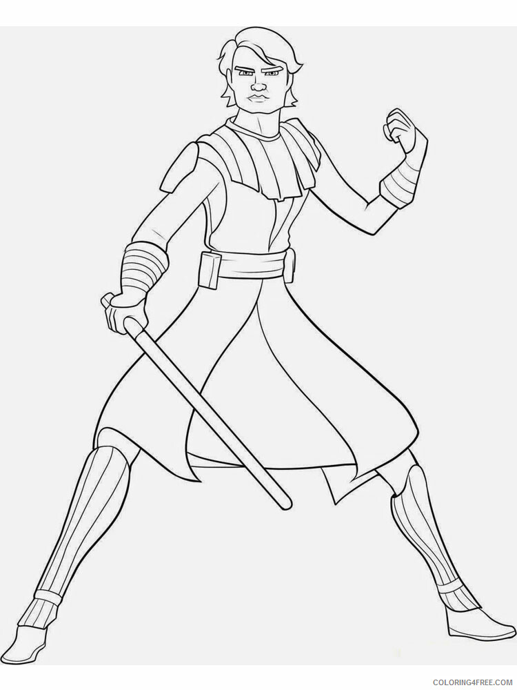 Luke Skywalker Coloring Pages TV Film for boys 15 Printable 2020 04643 Coloring4free