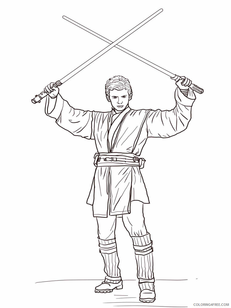 Luke Skywalker Coloring Pages TV Film for boys 9 Printable 2020 04647 Coloring4free