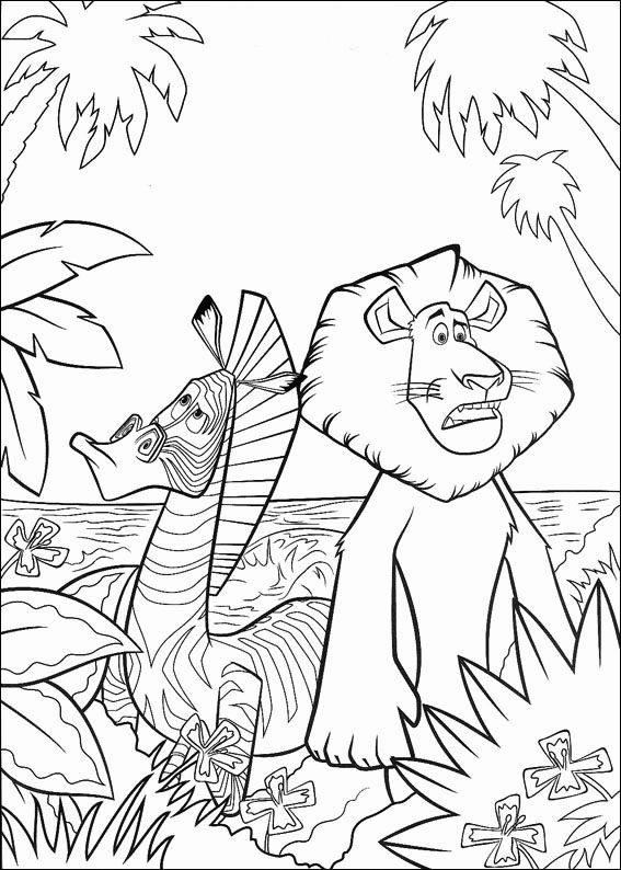 Madagascar Coloring Pages TV Film Madagascar Animals Printable 2020 04696 Coloring4free