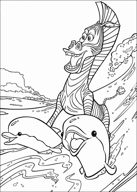 Madagascar Coloring Pages TV Film Madagascar Marty Printable 2020 04759 Coloring4free