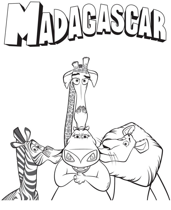 Madagascar Coloring Pages TV Film Madagascar Printable 2020 04714 Coloring4free