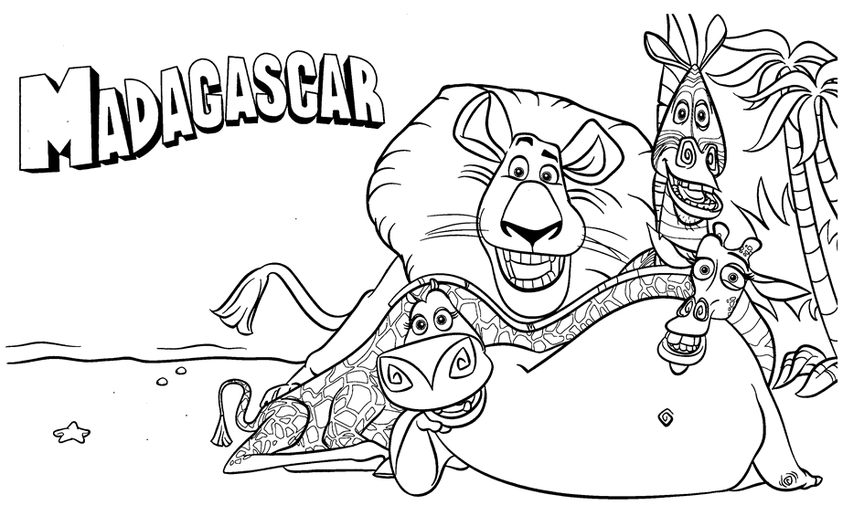 Madagascar Coloring Pages TV Film Madagascar Printable 2020 04715 Coloring4free