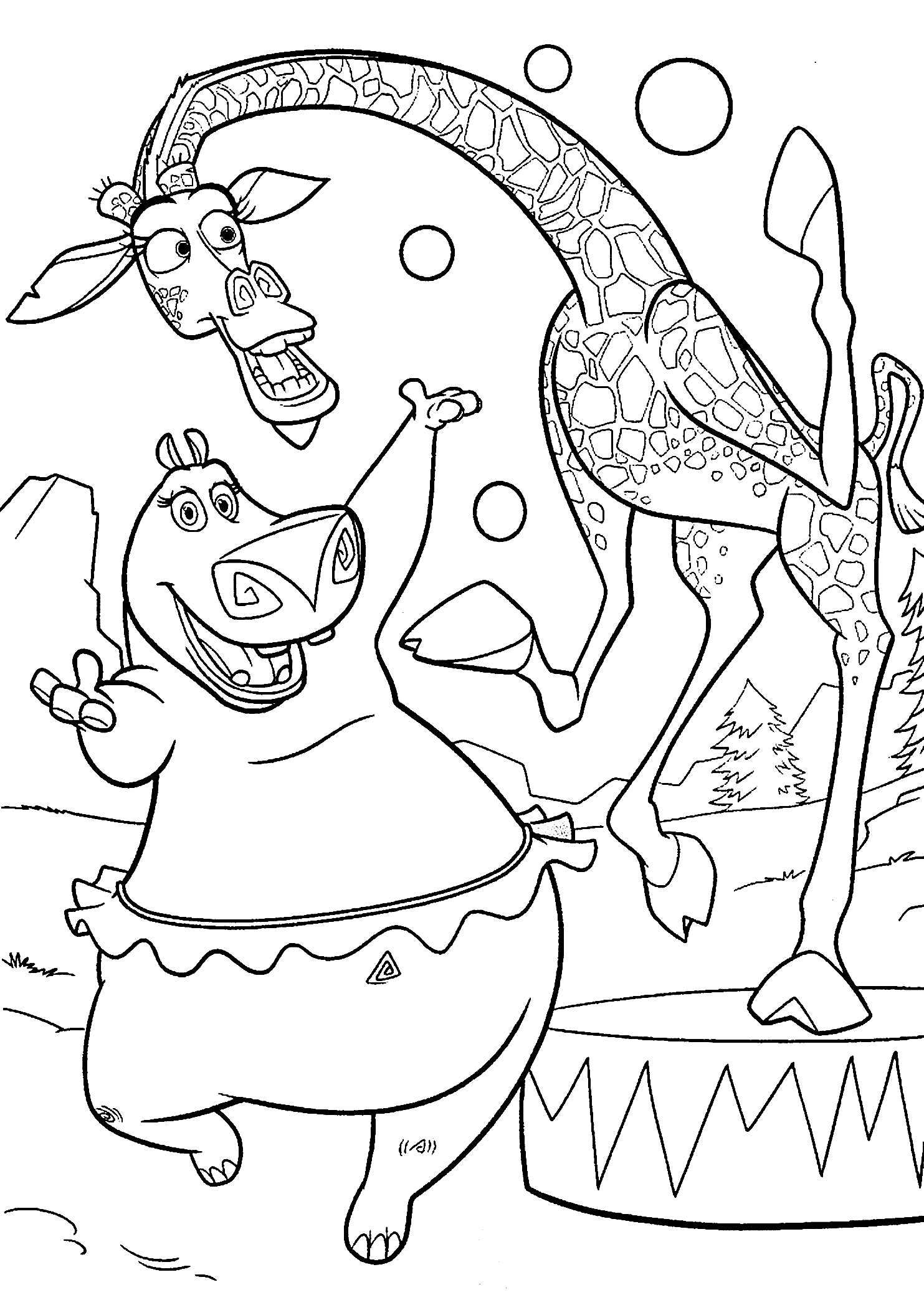 Madagascar Coloring Pages TV Film Madagascar Printable 2020 04764 Coloring4free
