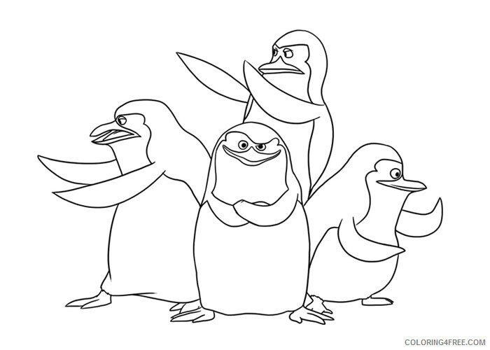 Madagascar Coloring Pages TV Film Madagascar penguins Printable 2020 04763 Coloring4free