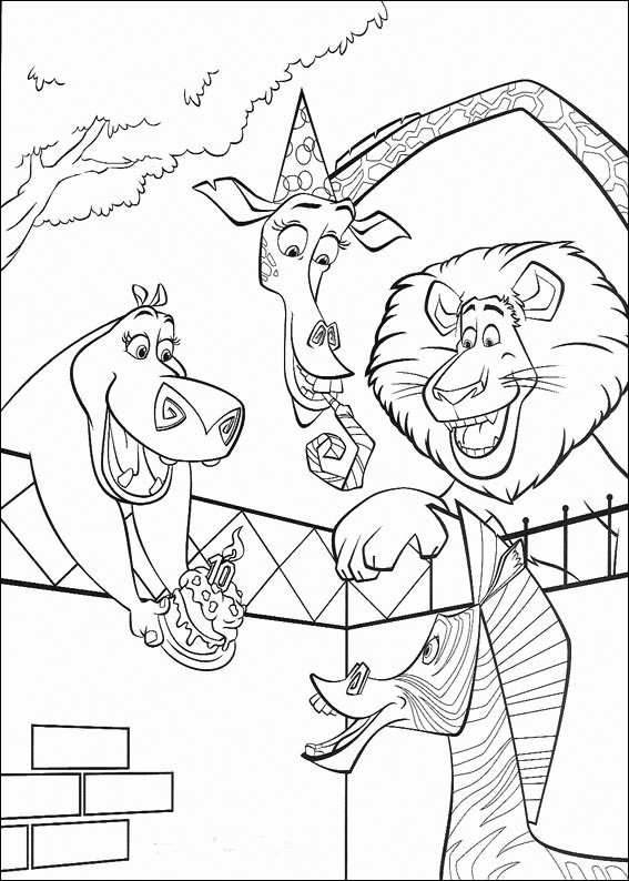 Madagascar Coloring Pages TV Film Printable Madagascar Printable 2020 04808 Coloring4free