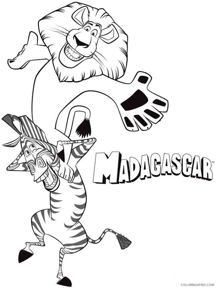Madagascar Coloring Pages TV Film madagascar 14 Printable 2020 04721 Coloring4free