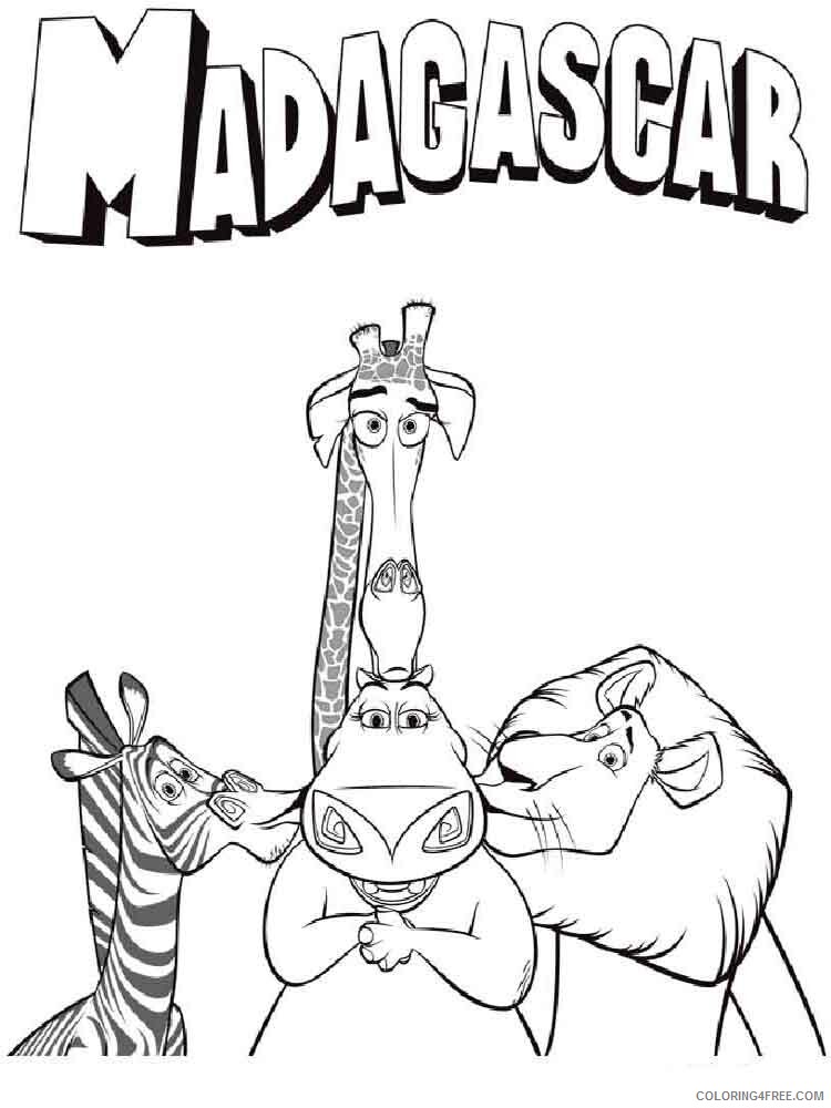 Madagascar Coloring Pages TV Film madagascar 15 Printable 2020 04722 Coloring4free
